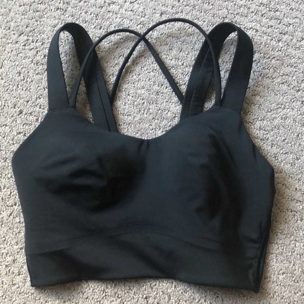 lulu lemon black cloud bra